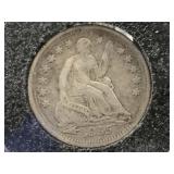 1855 Seated Liberty Half Dime