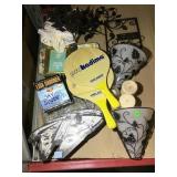 Pickle ball paddles and assorted home decor