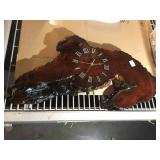 Wood Clock 29in wide