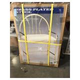 Brass Plated Stool 20in x 29 NIB