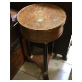 Round side table