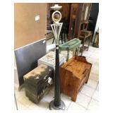 Floor lamp (no top piece), approx 6 ft tall