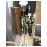 Metal floor lamp, approx over 5 ft tall