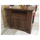Wood entertainment center, approx 4 ft long