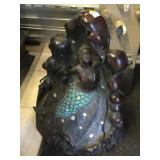 Kalifano Green Mermaid By The Sea Lamp, approx