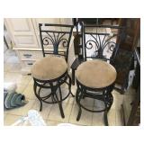 Pair of metal stools