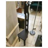 Wood chair with high back