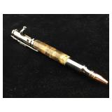 Bolt action 30 caliber rifle ballpoint pen