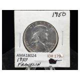 1950 Franklin Half Dollar