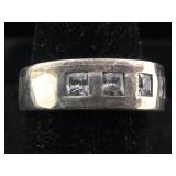 Sterling ring with gemstones p. SZ 7