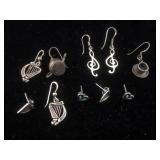 5-Sterling pairs earrings