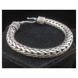 Sterling Designer Bracelet   7" heavy 58g