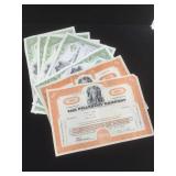 Lot of Stock certificates