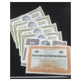 Lot of Stock certificates