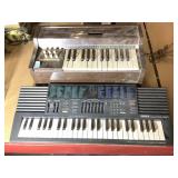 Vintage Electric Chord Organ and Yamaha keyboard