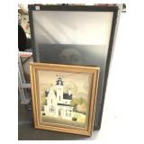 Assorted Framed Art the tallest 50in