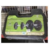 EcoIron 40lb dumbells set in case