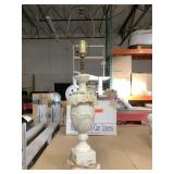Porcelain lamp 27in tall