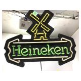 Heineken Lighted Advertising Sign. Tested