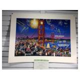 Melanie Taylor Kent LE Serigraph w/ COA. Golden