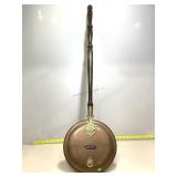 Vintage Long Handled Copper Bed Pan