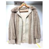 Silver Mink and Leather Jacket. Furs by Mannis.