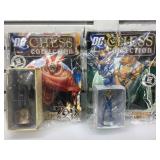 2 New DC Chess Collection Pieces incl. Booster