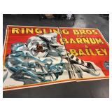 Large Ringling Brothers Circus Billboard Poster.