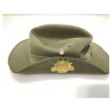 Australian Slouch Hat. Sz. 7 1/8 Some wear.