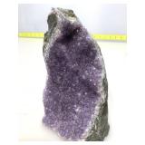 Brazilian Amethyst Druzy Crystal Tower 7in H.