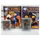 2 New DC Chess Collection Pieces incl. SuperGirl