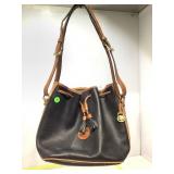 Dooney & Bourke All Weather Leather Bucket Bag.