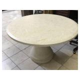 High end Stone top dining table, approx 48 inches