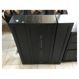 Pottery barn accordion media storage, approx
