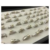 Costume jewelry ring lot , tray not included