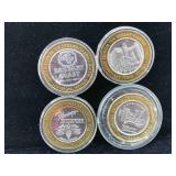 4-$10 Silver strikes casino 999 tokens