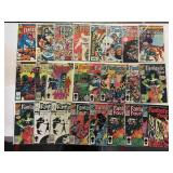 25 Marvel Fantastic Four comics, cover price 50¢,