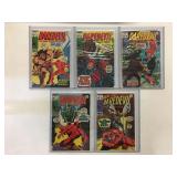 5 Marvel Daredevil comics, cover price 15¢