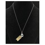 Sterling silver with Mystic topaz necklace
