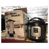 Clean Instant Pot and Coffee dispenser in box