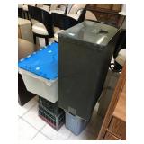 Assorted bins