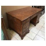 Solid wood desk w/drawers and key (one side has