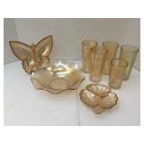 Vintage Carnival Glass Serving Dishes