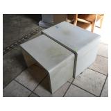 Mattaliano 2 white nesting tables from high end