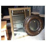 Pair of wall hangin mirror, approx 40 inches