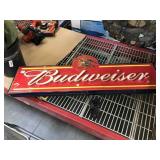 Plastic Budweiser Lighted Sign - working -