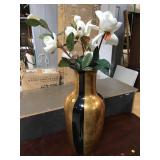 Composite Vase w/faux plants, approx 24 inches