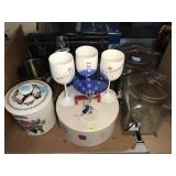 Canisters, champagne glasses and more