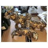 10-12 in long Composite African Animal Statues -