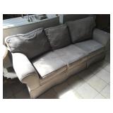 Grey couch, approx 7 ft long